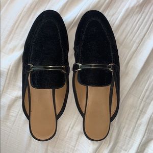 Velvet loafers with gold detailing - Franco Sarto